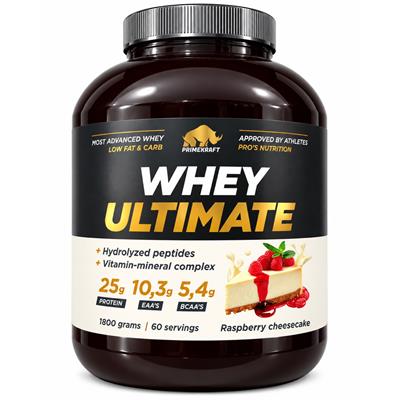 Протеин Primekraft Whey Ultimate 1800 г Малиновый чизкейк