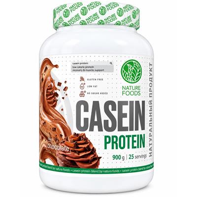 Nature Foods Casein Protein 900 г шоколад казеиновый протеин купить в Бишкеке
