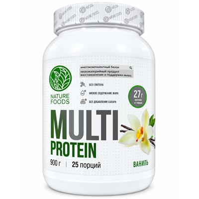 Nature Foods Multi Protein 900 г Ваниль купить в Бишкеке
